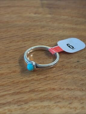 James Avery Sterling Silver Ring with Turquoise Cabochon